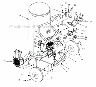 Part Location Diagram of CV222203SJ Campbell Hausfeld Cv Econo Assy W/ Quick-connect